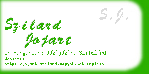 szilard jojart business card